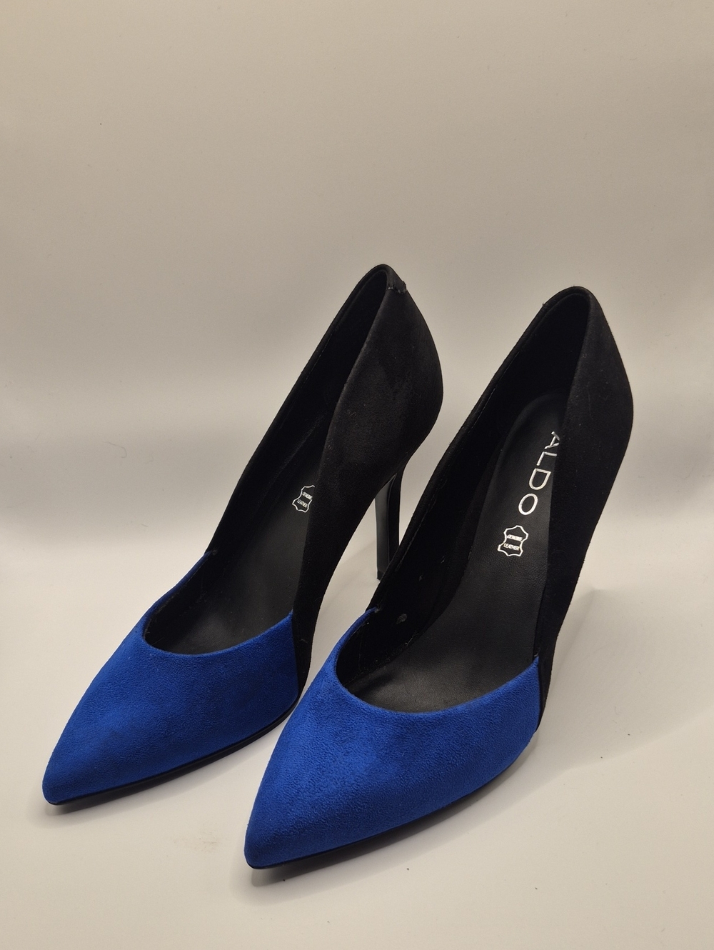 ALDO Black and Royal Blue Suede